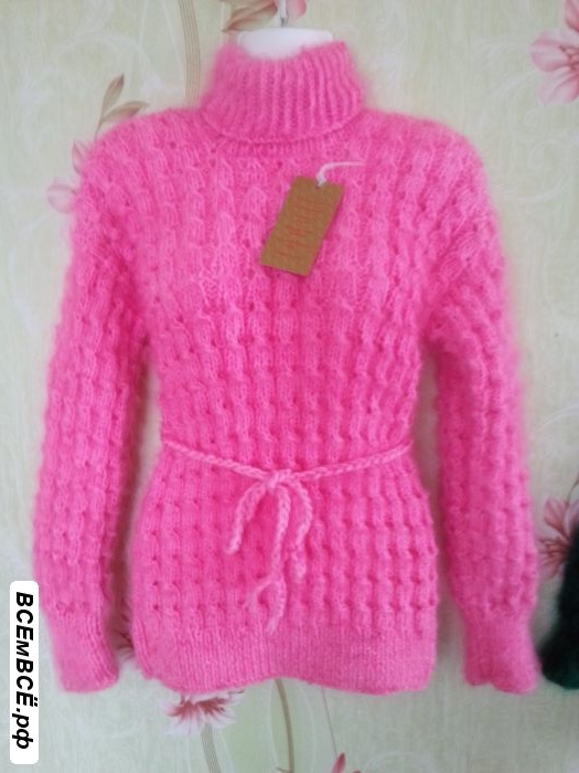Пуховый свитер ручной работы, МОСКВА, цена 2 500 рублей. Смотри подробности на сайте Всемвсе!