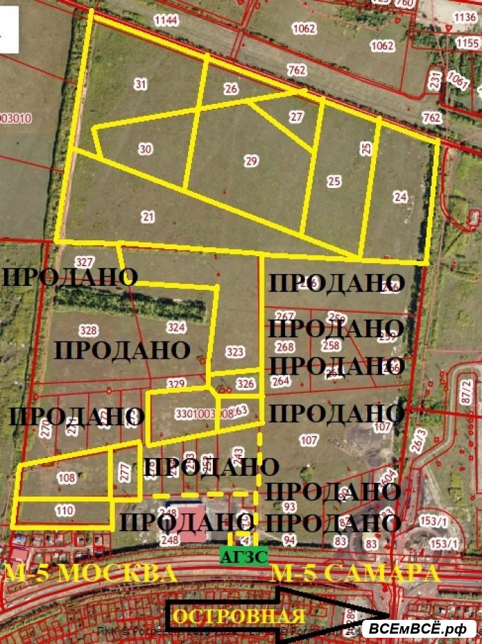 Продаю коммерческие земельные участки вдоль М- 5 , р- н . ..,  Пенза, цена 5 000 000 рублей. Смотри подробности на сайте Всемвсе!